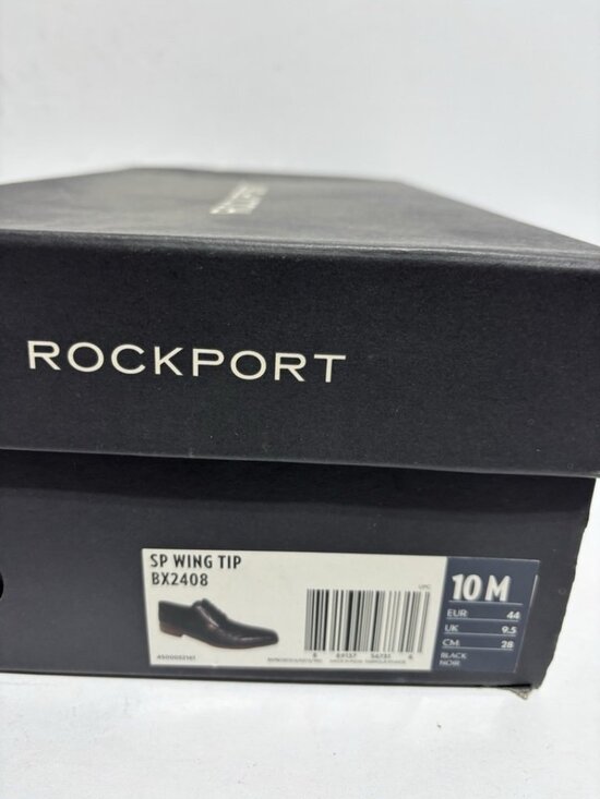 Rockport Men’s SP Wing Tip Oxford Black Leather, Size 10 M main image 6